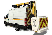 Car Hire Galashiels - 12.5M Cherry Picker 3.5T - Van hire Galashiels